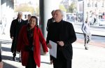 Amsterdam 27 oktober 2018
Herdenkingsdienst voor Wim Kok in het Concertgebouw van Amsterdam. Herman v Veen met partner