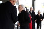 Amsterdam 27 oktober 2018
Herdenkingsdienst voor Wim Kok in het Concertgebouw van Amsterdam. Herman v Veen met partner