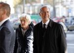 Amsterdam 27 oktober 2018
Herdenkingsdienst voor Wim Kok in het Concertgebouw van Amsterdam. Laurens - Jan Brinkhorst en partner Jantien Heringa