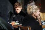 Amsterdam 17 oktober 2018
Lil Kleine met zijn vriendin Jamie Vaes bij le pain Quotidien