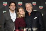 Amsterdam 13 november 2018
Presentatie TAG Heuer horloge van Max Verstappen in Hotel Arena. Robert Doornbos en Rob Kamphues doen de presentatie. Ralph Manheim met zijn vriendin Liza Sips en Mark Teurlings