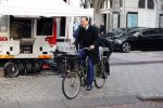 Amsterdam 27 oktober 2018
Lodewijk Asscher en Felix Rottenberg op de fiets.