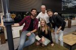 Hilversum 6 november 2018
Dries Roelvink interviewt voor Story Quincy Wilson Luc v Essen en Julia v Helvoirt uit het sbs6 programma house of Talent