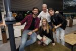 Hilversum 6 november 2018
Dries Roelvink interviewt voor Story Quincy Wilson Luc v Essen en Julia v Helvoirt uit het sbs6 programma house of Talent