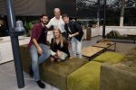 Hilversum 6 november 2018
Dries Roelvink interviewt voor Story Quincy Wilson Luc v Essen en Julia v Helvoirt uit het sbs6 programma house of Talent