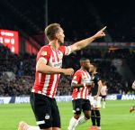 Eindhoven, 20 Oktober 2018 Kompetitiewedstrijd PSV-FC Emmen, eindstand 6-0 Seizoen 2018-2019
Luuk de Jong