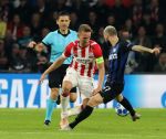 Eindhoven, 3 Oktober 2018 2e wedstrijd CL Seizoen 2018-2019
PSV-Internazionale Milan, eindstand 1-2
Luuk de Jong en Marcelo Brozovic