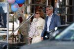 Amsterdam  3oktober 2018
Marrijke Helwegen met haar man Harrie hand in hand in Amsterdam zuid.