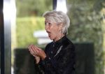 Woudenberg 8 oktober 2018
Herdenkingsdienst Anneke Gronloh in crematorium Woudenberg. Marjon Lambrechts met haar man