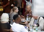 Amsterdam 13 oktober 2018
Maxim Hartman met (een) vriendin op terras in de pijp in Amsterdam.