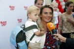 Den Haag 14 oktober 2018
Premiere Woezel en pip in koninklijke schouwburg Den haag. Monique Hazes kwam met haar zoontje Andre Hazes jr