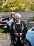 Hoofddorp 11 november 2018
Nelly Frijda met haar dochter bij feest Bram Biesterveld (Pommetje Horlepiep)
