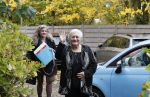 Hoofddorp 11 november 2018
Nelly Frijda met haar dochter bij feest Bram Biesterveld (Pommetje Horlepiep)