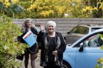 Hoofddorp 11 november 2018
Nelly Frijda met haar dochter bij feest Bram Biesterveld (Pommetje Horlepiep)