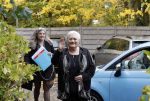 Hoofddorp 11 november 2018
Nelly Frijda met haar dochter bij feest Bram Biesterveld (Pommetje Horlepiep)