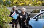 Hoofddorp 11 november 2018
Nelly Frijda met haar dochter bij feest Bram Biesterveld (Pommetje Horlepiep)