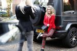 Amsterdam 2 oktober 2018
Nikkie Plessen op haar mercedes jeep.