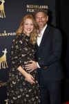 Utrecht 3 oktober 2018
Noortje Herlaar ( zwanger) en haar vriend Barry Atsma bij de nederlandse filmdagen.