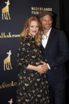 Utrecht 3 oktober 2018
Noortje Herlaar ( zwanger) en haar vriend Barry Atsma bij de nederlandse filmdagen.