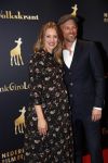 Utrecht 3 oktober 2018
Noortje Herlaar ( zwanger) en haar vriend Barry Atsma bij de nederlandse filmdagen.