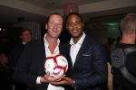 Amsterdam 4 oktober 2018
Gala ten bate van het Kluivert Dog rescue center op Curacao (patrick en Rosanna Kluivert) in het Pescana Hotel. Patrick met Marc Schroder