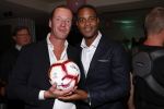 Amsterdam 4 oktober 2018
Gala ten bate van het Kluivert Dog rescue center op Curacao (patrick en Rosanna Kluivert) in het Pescana Hotel. Patrick met Marc Schroder
