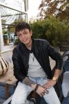 Hilversum 6 november 2018
Dries Roelvink interviewt voor Story Quincy Wilson Luc v Essen en Julia v Helvoirt uit het sbs6 programma house of Talent