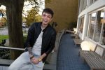 Hilversum 6 november 2018
Dries Roelvink interviewt voor Story Quincy Wilson Luc v Essen en Julia v Helvoirt uit het sbs6 programma house of Talent