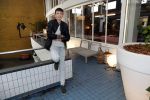 Hilversum 6 november 2018
Dries Roelvink interviewt voor Story Quincy Wilson Luc v Essen en Julia v Helvoirt uit het sbs6 programma house of Talent