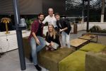 Hilversum 6 november 2018
Dries Roelvink interviewt voor Story Quincy Wilson Luc v Essen en Julia v Helvoirt uit het sbs6 programma house of Talent