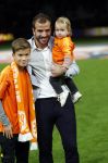 Amsterdam 13 oktober 2018
Nederland - Duitsland in de Johan Cruijff arens . eindstand 3-0
Na de Wedstrijd werden Dirk Kuyt en Rafael v d Vaart  gehuldigd. Dirk had zijn vrouw Gertrude en kinderen meegenomen. Rafael had zijn vriendin Estavan Polman en zijn kinderen Damian en Jesslynn meegenomen . Ook zijn ouders en schoonouders waren erbij.