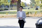 Wageningen 13 oktober 2018
Rob Jetten op weg naar bijeenkomst D66