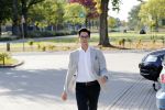 Wageningen 13 oktober 2018
Rob Jetten op weg naar bijeenkomst D66