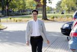Wageningen 13 oktober 2018
Rob Jetten op weg naar bijeenkomst D66
