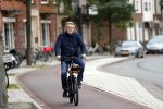 Amsterdam 23 oktober 2018
Robert Kranenborg op zijn electrische fiets.