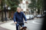Amsterdam 23 oktober 2018
Robert Kranenborg op zijn electrische fiets.