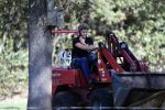 Boekel 10 oktober 2018
Steffi Verhagen aan het werk bij haar boerderij. In beokel zijn momenteel veel wolven waar jacht op wordt gemaakt door jagers.
