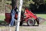 Boekel 10 oktober 2018
Steffi Verhagen aan het werk bij haar boerderij. In beokel zijn momenteel veel wolven waar jacht op wordt gemaakt door jagers.