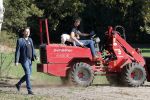 Boekel 10 oktober 2018
Steffi Verhagen aan het werk bij haar boerderij. In beokel zijn momenteel veel wolven waar jacht op wordt gemaakt door jagers.