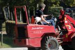 Boekel 10 oktober 2018
Steffi Verhagen aan het werk bij haar boerderij. In beokel zijn momenteel veel wolven waar jacht op wordt gemaakt door jagers.
