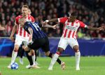Eindhoven, 3 Oktober 2018 2e wedstrijd CL Seizoen 2018-2019
PSV-Internazionale Milan, eindstand 1-2
Steven Bergwijn en Radja Nainggolan