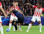 Eindhoven, 3 Oktober 2018 2e wedstrijd CL Seizoen 2018-2019
PSV-Internazionale Milan, eindstand 1-2
Steven Bergwijn en Radja Nainggolan