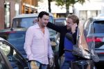 Amsterdam 16 oktober 2018
Wesly Bronkhorst en Tino Martin op de pc hooftstraat. Wesly is op zijn scooter.
