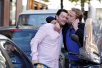Amsterdam 16 oktober 2018
Wesly Bronkhorst en Tino Martin op de pc hooftstraat. Wesly is op zijn scooter.