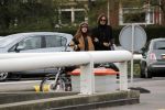 Den Haag  29 oktober 2018
Waylon en zijn zwangere vriendin Bibi Breijman gaan op controle in het Bronovo ziekenhorsche Panamera Turbo naartoe.