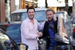 Amsterdam 16 oktober 2018
Wesly Bronkhorst en Tino Martin op de pc hooftstraat. Wesly is op zijn scooter.