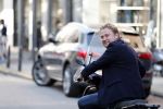 Amsterdam 16 oktober 2018
Wesly Bronkhorst en Tino Martin op de pc hooftstraat. Wesly is op zijn scooter.