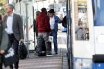 Amsterdam 3 oktober 2018
Youp v t Hek bellend op straat en wachtend op de tram.
