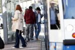 Amsterdam 3 oktober 2018
Youp v t Hek bellend op straat en wachtend op de tram.