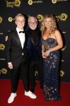 Amsterdam 9 oktober 2019
Uitreiking televizierring 2019 in AFAS Live. Annette Barlo met man Frank Timmer en zoon